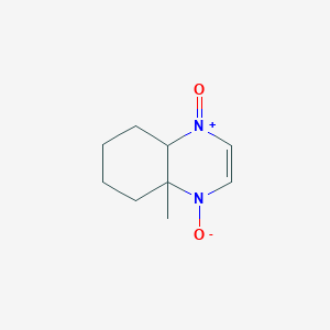 molecular formula C9H14N2O2 B588615 4a-Methyl-4a,5,6,7,8,8a-hexahydroquinoxaline 1,4-dioxide CAS No. 152860-40-7