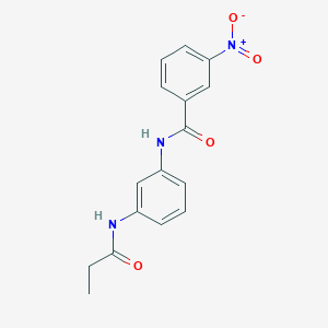 molecular formula C16H15N3O4 B5886159 3-nitro-N-[3-(propionylamino)phenyl]benzamide 
