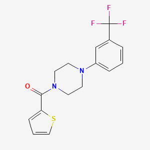 molecular formula C16H15F3N2OS B5886166 1-(2-thienylcarbonyl)-4-[3-(trifluoromethyl)phenyl]piperazine 