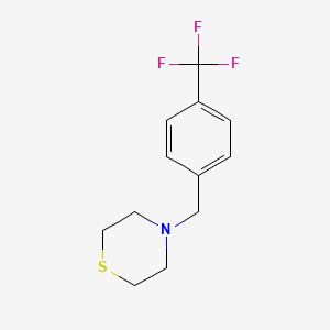 molecular formula C12H14F3NS B5886172 4-[4-(trifluoromethyl)benzyl]thiomorpholine 