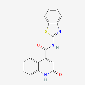 N-1,3-benzothiazol-2-yl-2-oxo-1,2-dihydro-4-quinolinecarboxamide