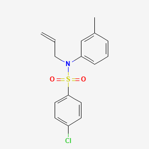 molecular formula C16H16ClNO2S B5886192 N-allyl-4-chloro-N-(3-methylphenyl)benzenesulfonamide 