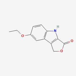 molecular formula C12H11NO3 B588623 7-ethoxy-1H-furo[3,4-b]indol-3(4H)-one CAS No. 144259-19-8