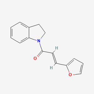 molecular formula C15H13NO2 B5886235 1-[3-(2-furyl)acryloyl]indoline 