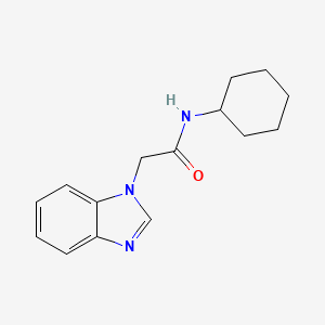 molecular formula C15H19N3O B5886243 2-(1H-benzimidazol-1-yl)-N-cyclohexylacetamide 