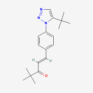 1-[4-(5-tert-butyl-1H-1,2,3-triazol-1-yl)phenyl]-4,4-dimethyl-1-penten-3-one