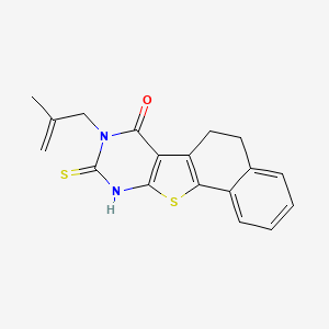 9-mercapto-8-(2-methyl-2-propen-1-yl)-5,8-dihydronaphtho[2',1':4,5]thieno[2,3-d]pyrimidin-7(6H)-one