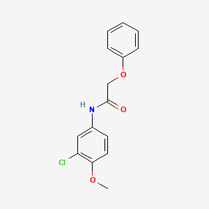 molecular formula C15H14ClNO3 B5886275 N-(3-chloro-4-methoxyphenyl)-2-phenoxyacetamide 