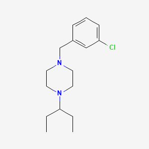 1-(3-chlorobenzyl)-4-(1-ethylpropyl)piperazine