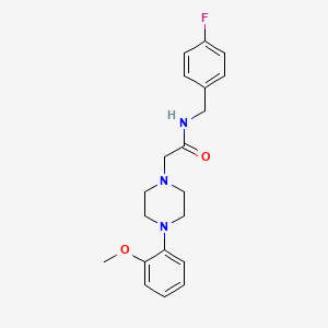 molecular formula C20H24FN3O2 B5886288 N-(4-fluorobenzyl)-2-[4-(2-methoxyphenyl)-1-piperazinyl]acetamide 