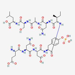 molecular formula C44H68N11O21P B588629 H-Glu-Asn-Asp-Tyr(PO3H2)-Ile-Asn-Ala-Ser-Leu-OH CAS No. 148851-08-5