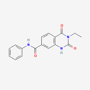 3-ethyl-2,4-dioxo-N-phenyl-1,2,3,4-tetrahydroquinazoline-7-carboxamide