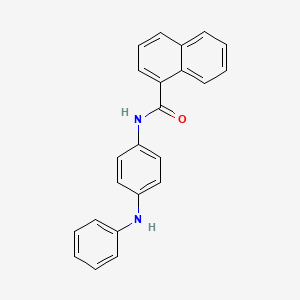 molecular formula C23H18N2O B5886294 N-(4-anilinophenyl)-1-naphthamide 