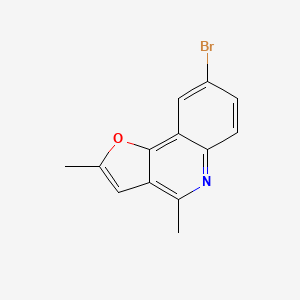 molecular formula C13H10BrNO B5886307 8-bromo-2,4-dimethylfuro[3,2-c]quinoline 