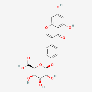 molecular formula C21H18O11 B588632 Genistein 4'-O-glucuronide CAS No. 245084-07-5