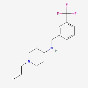 molecular formula C16H23F3N2 B5886322 1-propyl-N-[3-(trifluoromethyl)benzyl]-4-piperidinamine 