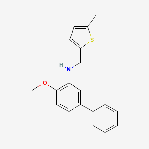 molecular formula C19H19NOS B5886328 (4-methoxy-3-biphenylyl)[(5-methyl-2-thienyl)methyl]amine 