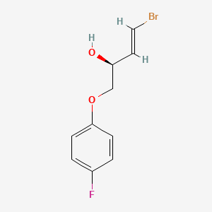 molecular formula C10H10BrFO2 B588639 (2S,3E)-4-Bromo-1-(4-fluorophenoxy)-3-buten-2-ol CAS No. 524714-06-5