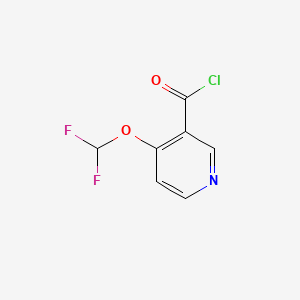 molecular formula C7H4ClF2NO2 B588640 4-(Difluoromethoxy)pyridine-3-carbonyl chloride CAS No. 141311-99-1