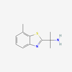 B588641 2-(7-Methylbenzo[d]thiazol-2-yl)propan-2-amine CAS No. 157763-36-5
