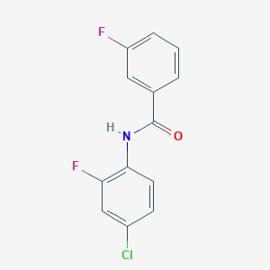 molecular formula C13H8ClF2NO B5886428 N-(4-chloro-2-fluorophenyl)-3-fluorobenzamide 