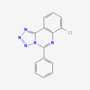 molecular formula C14H8ClN5 B5886430 7-chloro-5-phenyltetrazolo[1,5-c]quinazoline 
