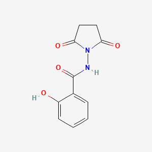 molecular formula C11H10N2O4 B5886437 N-(2,5-dioxo-1-pyrrolidinyl)-2-hydroxybenzamide CAS No. 418777-14-7
