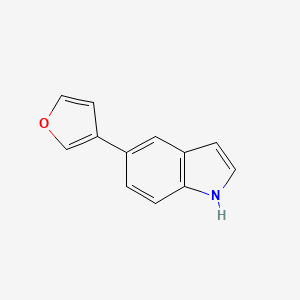 molecular formula C12H9NO B588644 5-(furan-3-yl)-1H-indole CAS No. 144104-53-0