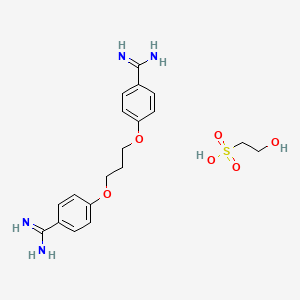 molecular formula C19H25N3O7S B588646 Propamidine Monoamide Isethionate CAS No. 1391051-87-8