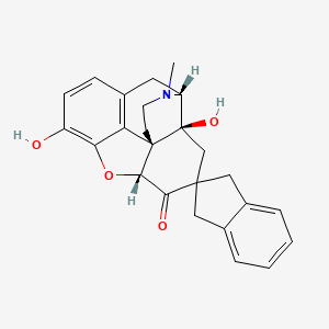 molecular formula C25H25NO4 B588647 7-Spiroindanyloxymorphone CAS No. 150380-34-0