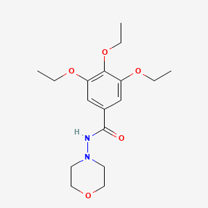 molecular formula C17H26N2O5 B5886473 3,4,5-triethoxy-N-4-morpholinylbenzamide 