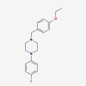 molecular formula C19H23FN2O B5886474 1-(4-ethoxybenzyl)-4-(4-fluorophenyl)piperazine 