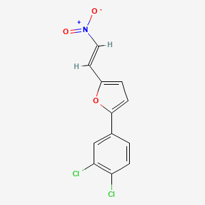 molecular formula C12H7Cl2NO3 B5886481 2-(3,4-dichlorophenyl)-5-(2-nitrovinyl)furan 
