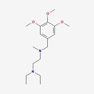 molecular formula C17H30N2O3 B5886498 N,N-diethyl-N'-methyl-N'-(3,4,5-trimethoxybenzyl)-1,2-ethanediamine 