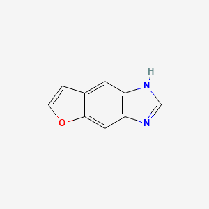 molecular formula C9H6N2O B588651 1h-Furo[2,3-f]benzimidazole CAS No. 148194-17-6