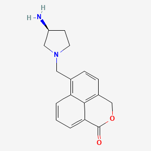 6-{[(3S)-3-amino-1-pyrrolidinyl]methyl}-1H,3H-benzo[de]isochromen-1-one dihydrochloride