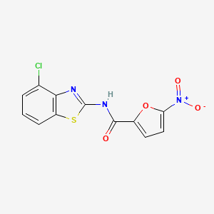 molecular formula C12H6ClN3O4S B5886528 N-(4-chloro-1,3-benzothiazol-2-yl)-5-nitro-2-furamide 