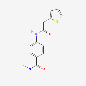 molecular formula C15H16N2O2S B5886549 N,N-dimethyl-4-[(2-thienylacetyl)amino]benzamide 