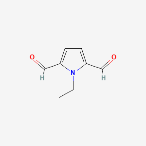 molecular formula C8H9NO2 B588655 1-Ethyl-1H-pyrrole-2,5-dicarbaldehyde CAS No. 150483-64-0