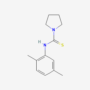 molecular formula C13H18N2S B5886565 N-(2,5-dimethylphenyl)-1-pyrrolidinecarbothioamide 