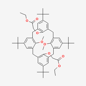 molecular formula C54H72O8 B588657 O(1),O(3)-Bis(ethoxycarbonylmethyl)-O(2),O(4)-dimethyl-p-tert-butylcalix[4]arene CAS No. 149775-71-3