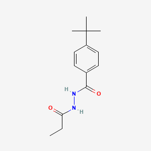 molecular formula C14H20N2O2 B5886636 4-tert-butyl-N'-propionylbenzohydrazide 