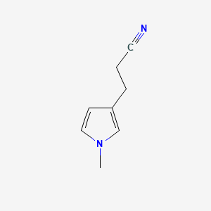 molecular formula C8H10N2 B588666 3-(1-Methyl-1H-pyrrol-3-yl)propanenitrile CAS No. 150985-72-1