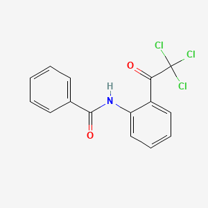 molecular formula C15H10Cl3NO2 B588668 N-[2-(Trichloroacetyl)phenyl]benzamide CAS No. 146774-73-4