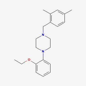 molecular formula C21H28N2O B5886742 1-(2,4-dimethylbenzyl)-4-(2-ethoxyphenyl)piperazine 