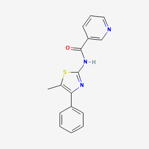 molecular formula C16H13N3OS B5886751 N-(5-methyl-4-phenyl-1,3-thiazol-2-yl)nicotinamide 