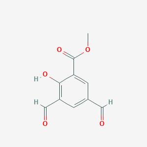 molecular formula C10H8O5 B5886760 methyl 3,5-diformyl-2-hydroxybenzoate 