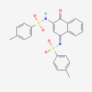 molecular formula C24H20N2O5S2 B5886767 N,N'-(4-oxo-3-naphthalenyl-1-ylidene)bis(4-methylbenzenesulfonamide) 