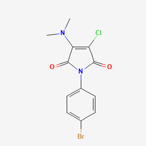 molecular formula C12H10BrClN2O2 B5886773 1-(4-bromophenyl)-3-chloro-4-(dimethylamino)-1H-pyrrole-2,5-dione 
