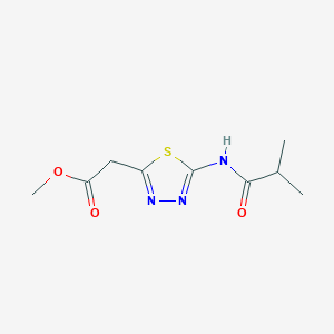 molecular formula C9H13N3O3S B5886781 methyl [5-(isobutyrylamino)-1,3,4-thiadiazol-2-yl]acetate 
